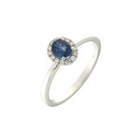 Ringe Mirco Visconti Dame in Weißgold Zaffiro 0.45 Ct AB872 /Z - AB872 /Z